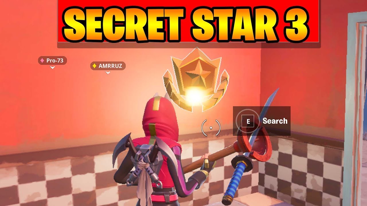 FORTNITE SEASON 10 WEEK 3 SECRET BATTLE STAR  LOCATION  ( SEASON X )