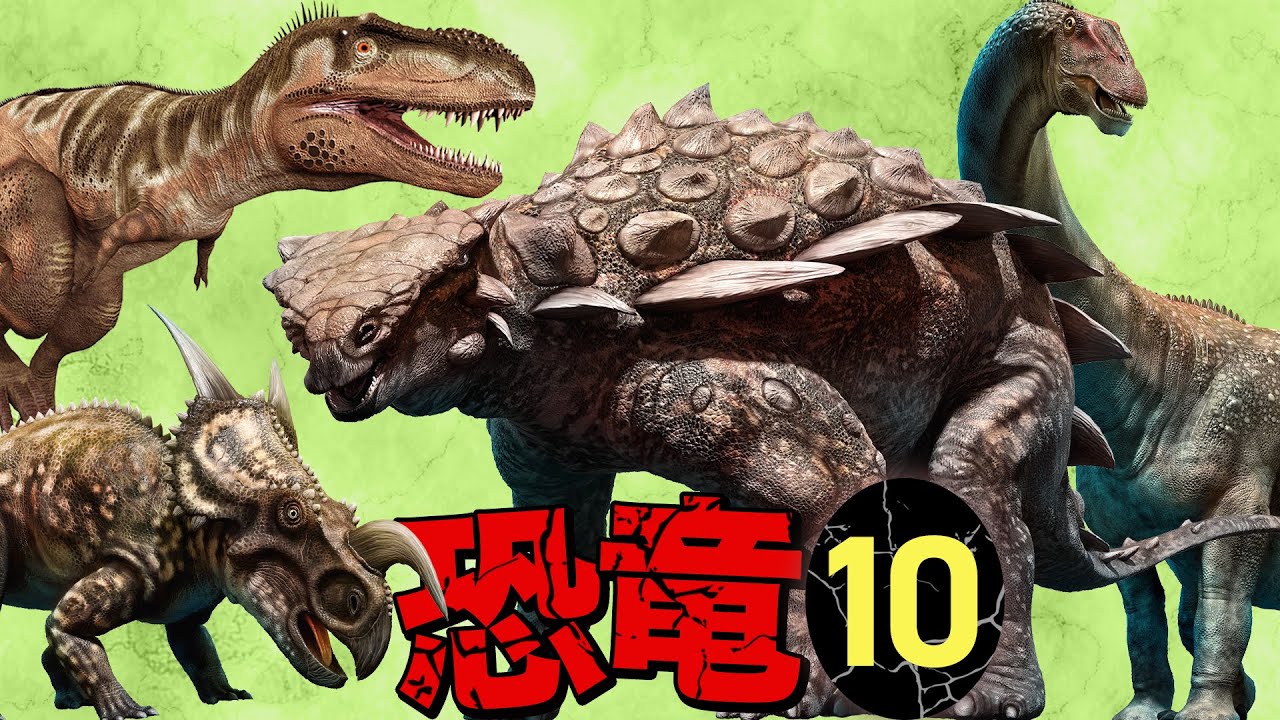 恐竜 動画 第１０弾 リアルでかっこいい10匹の恐竜 古生物 ティラノティタンやギガントスピノサウルス ガルゴイレオサウルスも登場 人気の恐竜図鑑シリーズ ダイナソー Dinosaur ジュラシック 恐竜 Jp