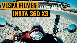 Vespa Fahrt filmen mit der Insta 360 X3