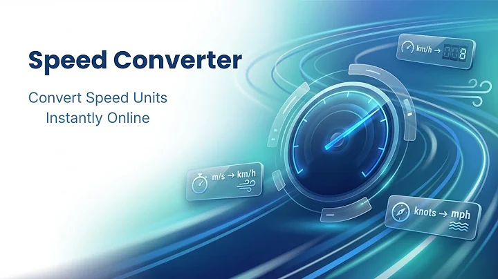 Speed Converter Tool | Convert km/h, mph, m/s Instantly | Tulsi Digital Hub