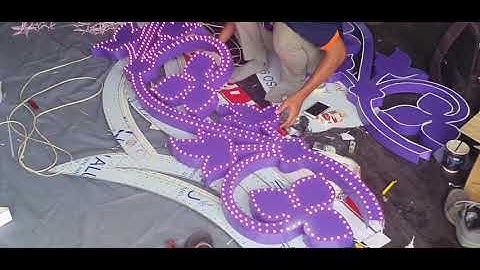 LÊN ĐÈN LED HOA VĂN CỔNG CHÀO, 3d quảng cáo, 3D, led, biển hiệu , hộp đèn,bảng hiệu