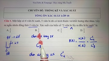 Toán 10. Tiết 5. Tổng ôn xác suất lớp 10