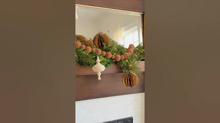 Make Trendy Honeycomb Ornaments with a Paper Bag! 🐝 #diy #howto #christmas #holiday