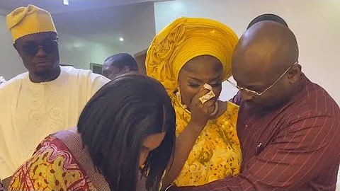 BIOLA ADEBAYO CRIES UNCONTROLLABLY AS SHE NAMES FIRST CHILD AFTER YEARS OF WAITING #biolaadebayo
