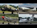 20 airplanes e9a c47p40t28at11pdk airshow arrivals 2024