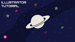 Create a planet vector ILLUSTRATOR tutorial