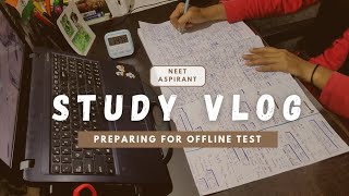 Study Vlog Neet Aspirant Preparing For Test, Revision, Offline Classes