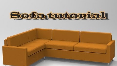 SketchUp sofa tutorial