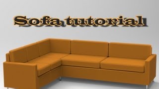 SketchUp sofa tutorial screenshot 4