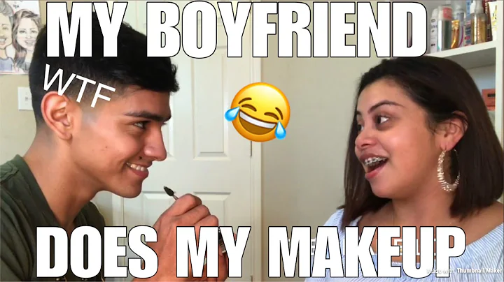 MY BOYFRIEND DOES MY MAKEUP | Ada Burgos