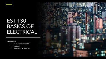 KTU - BASIC ELECTRICAL - MODULE 3 - 3.21. THREE PHASE AC AIRCUITS