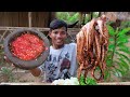 Delicious again! Eat Octopus With Mother Spicy Chili Salt and Pepper With Me