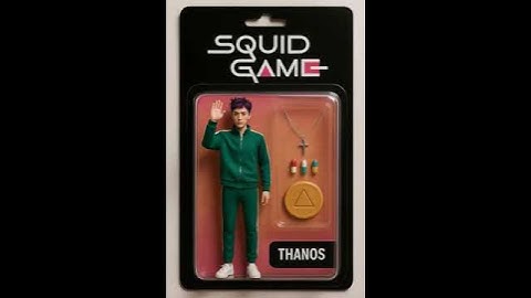 Squid Game ChatGPT Starter Pack Action-Figur #squidgame #thanos #ai #starterpack #chatgpt #pixverse