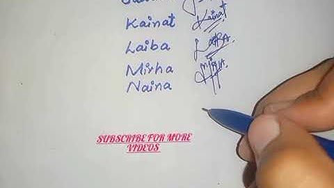 New Signature Style Of Many New Names. SUBSCRIBE FOR MORE VIDEOS @StyleSignatures2455 .