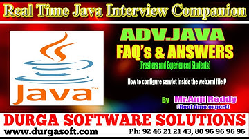 Java Interview Companion||Adv Java || How to configure servlet inside the web.xml file ?