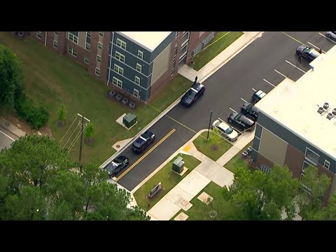 Aerials | 1 killed in double shooting at northwest Atlanta apartment ...