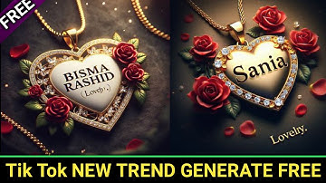 How to Create Couple Name On heart Ai images | Bing image generator | Bing Ai #meta