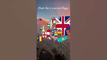 Find the 5 Correct European Flags