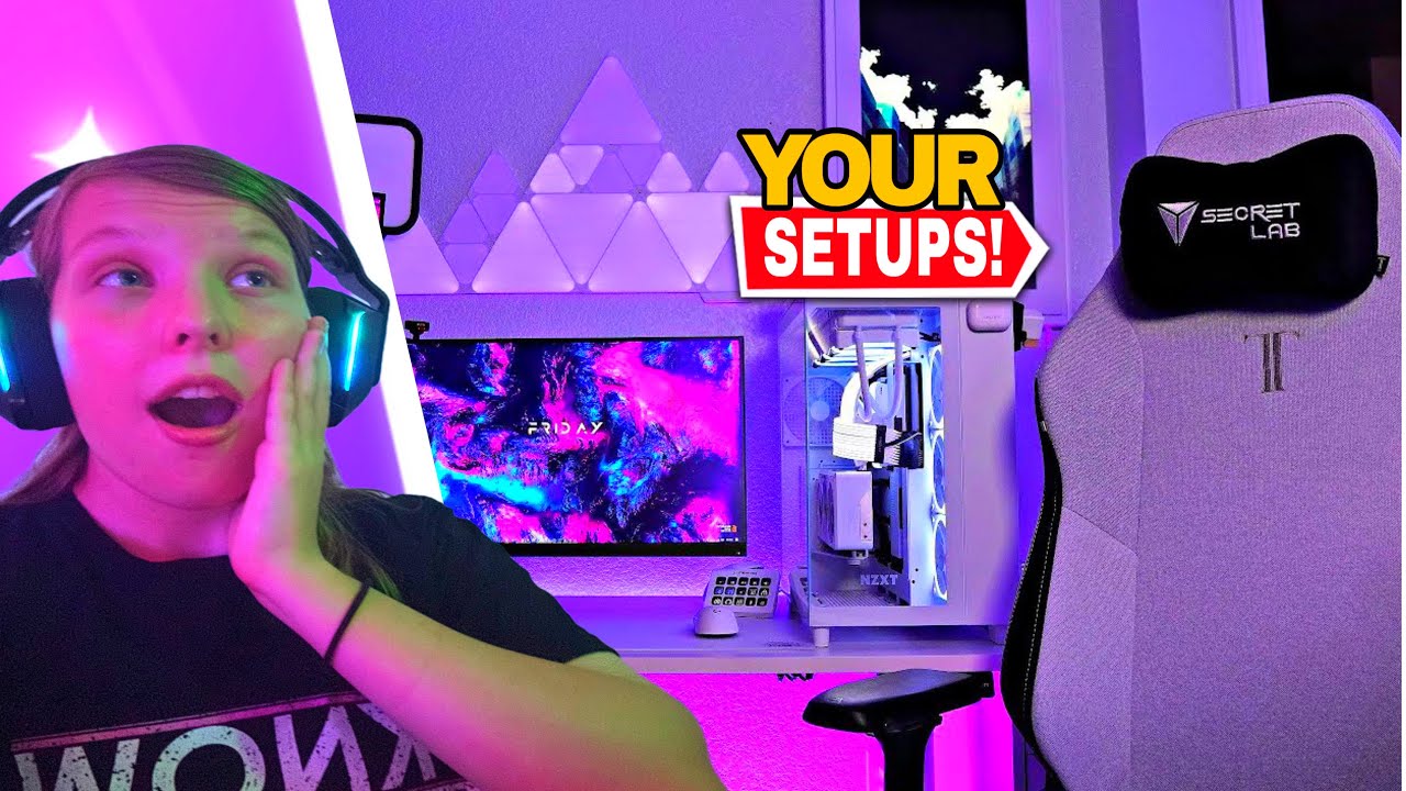 Reacting to YOUR BEST Gaming Setups! YouTube