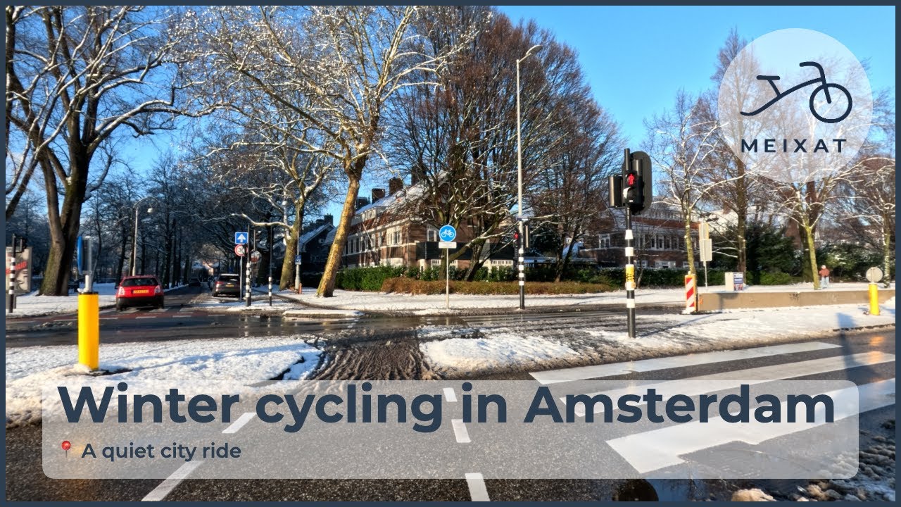 Winter cycling in Amsterdam | A quiet city ride