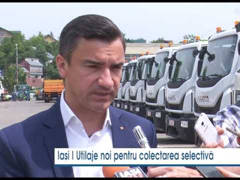 Iasi | Utilaje noi pentru colectarea selectiva televiziune digitala moldova