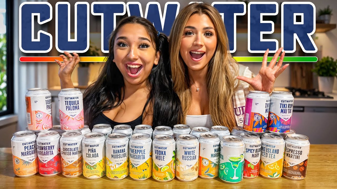 WE TRIED 34 CUTWATER FLAVORS!!!! *BAD IDEA*