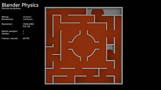 500.000 Particles Fluid Simulation - Maze 2 [blender] [22]
