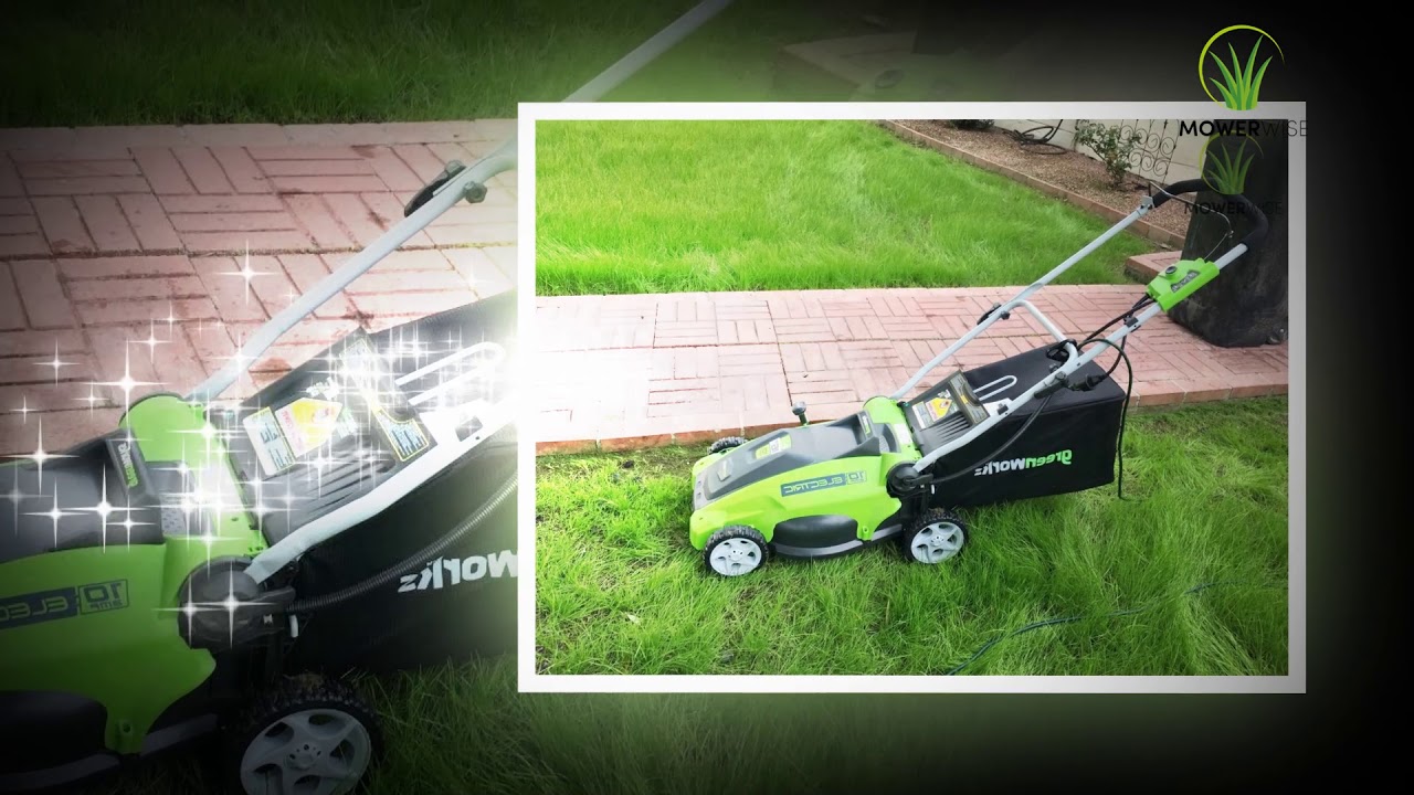 Greenworks 21-Inch 13 Amp Corded Electric Lawn Mower 25112 Review - YouTube