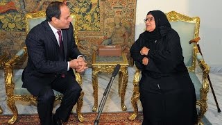 الرئيس السيسي يستقبل السيدة سبيلة التي تبرعت بثروتها لصندوق تحيا مصر