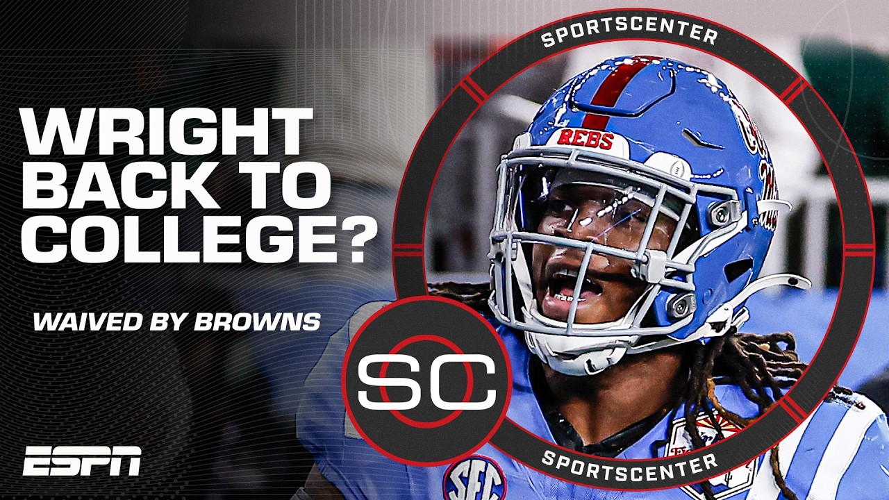 Dae'Quan Wright could be the FIRST PLAYER to play in the NFL and go back to college | SportsCenter