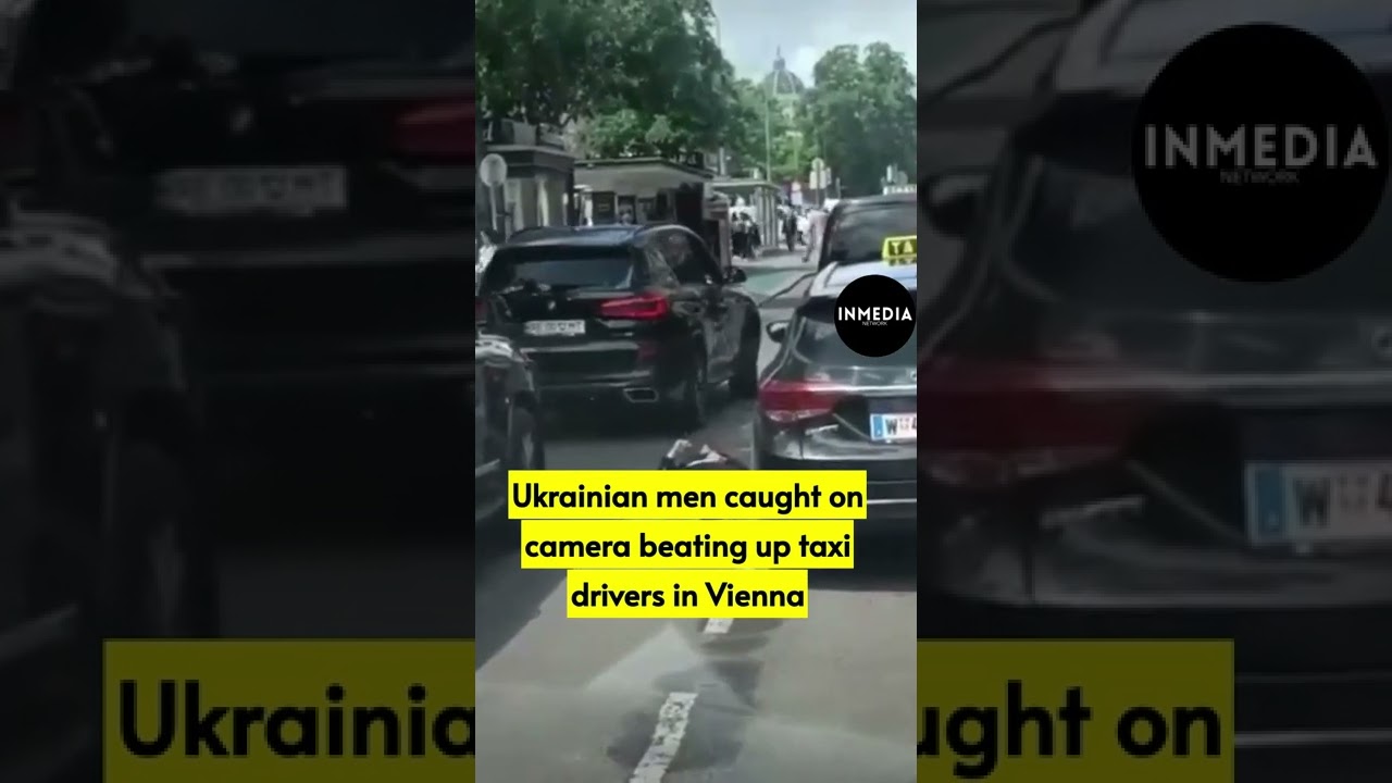 Ukrainian men caught on camera beating up taxi drivers in Vienna 