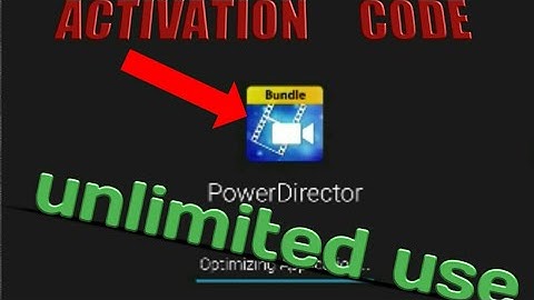ACTIVATION CODE//unlimited use//power director bundle version