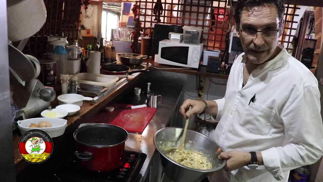 Authentic Bavarian Mushroom Soup with Bread Dumplings: Schwammesuppe mit Semmelknödel at Siggi's
