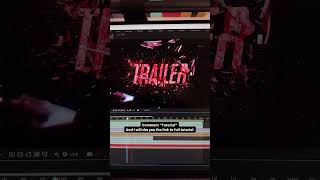 Create Cinematic Action Trailer Intro Animation in After EffectsComment “Tutorial” and I will send