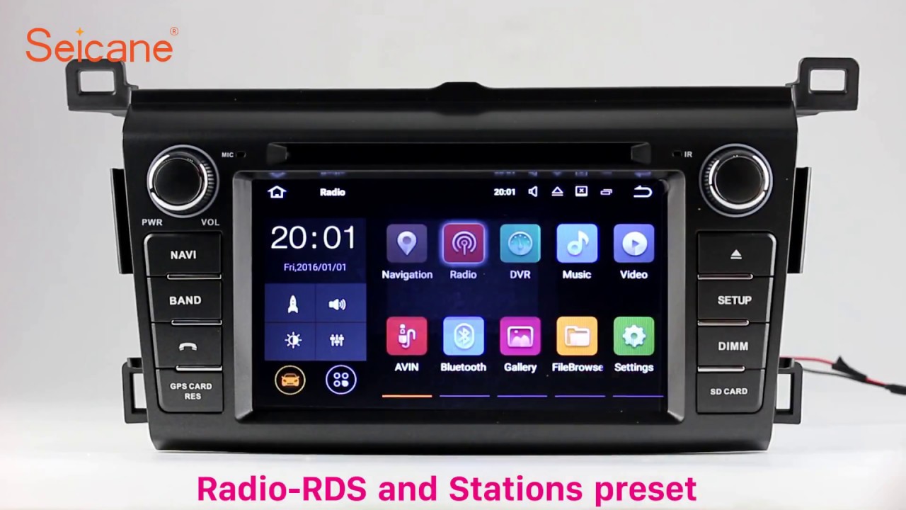 Aftermarket GPS 2013-2016 Toyota RAV4 Bluetooth Radio Navigation system