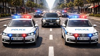 President Police Car Convoy Simulator (Passat & Jetta) - Android Gameplay HD screenshot 5
