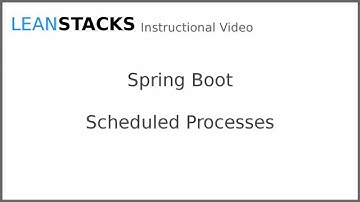 Creating Scheduled Processes with Spring Boot