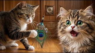 🐱🍃 Cute Kittens Playing Happily with Their Mother | Relaxing Cat Video 4K | Soft Meows & Nature screenshot 1