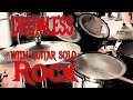 Rock the drummers 90 bpm drumless backing track with click and guitar solo