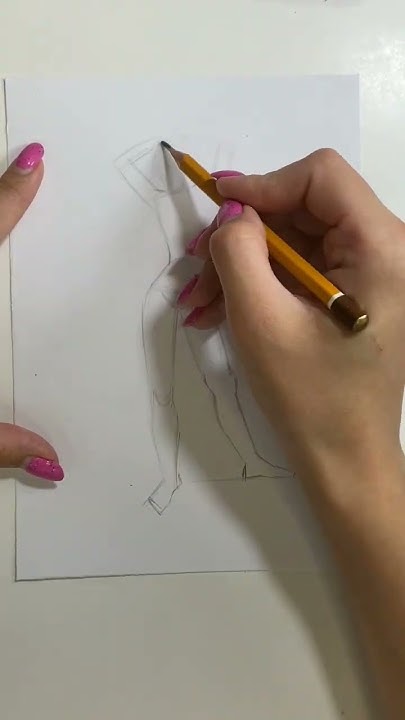 Как нарисовать фигуру женщины. #учимсярисовать #art #творчество # ...