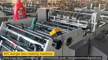 KFC burger box making  machine