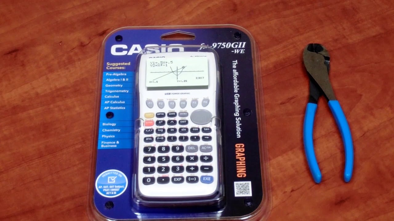 How To Open Casio Calculator Box Fx-9750gii - CULCAL
