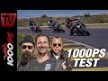 1000PS Test - ​Power Nakedbike Vergleich - ​Tuono gegen SuperDuke, S1000R, Street Triple RS und MT10