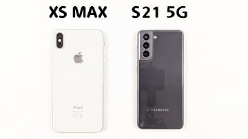 iPhone XS Max Vs Samsung S21 5G | SPEED TEST