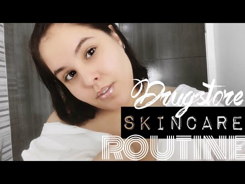 DRUGSTORE SKINCARE ROUTINE FOR ACNE PRONE/TEXTURED SKIN  | Glowy Skin | Nelly Toledo