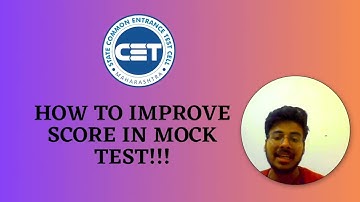 How To Increase SCORE IN MOCK TEST🔥 | 100% guaranteed for MHT-CET 2023!!!