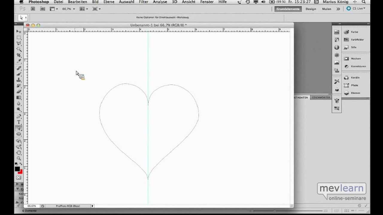 Ein Herz Zeichnen In Adobe Photoshop Youtube
