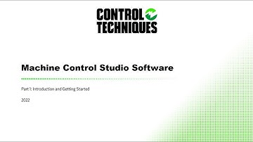 Machine Control Studio Software Part 1