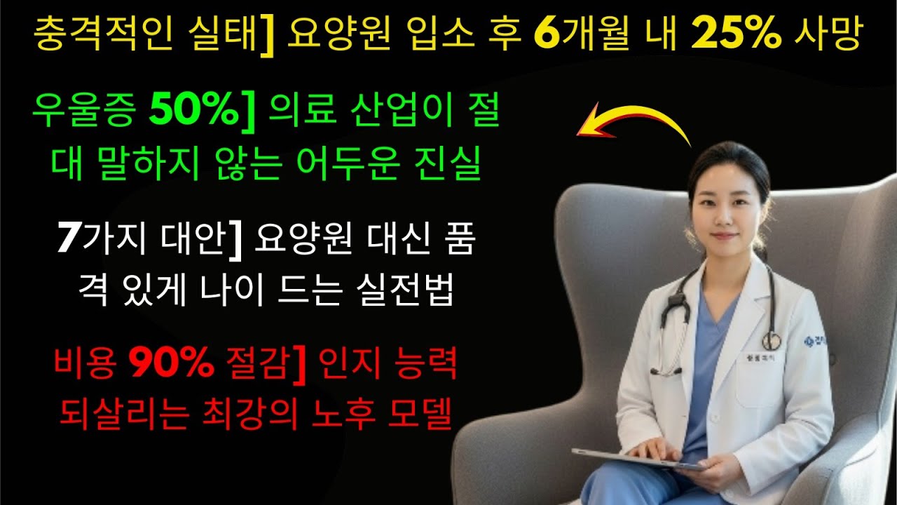 요양원 공포: 4명 중 1명, 6개월 안에 사망! 혼자 못 지내겠다고요? 그럼 이것을 하세요!