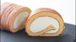 純生ロールケーキの作り方 Swiss Roll Cake｜HidaMari Cooking